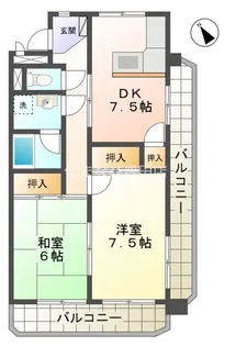 三陽ビル【241号室】の間取り
