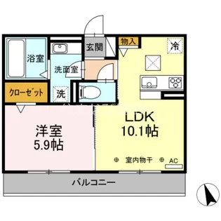 フェリーチェ【3階】の間取り