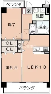 アクアスフィア【2階】の間取り