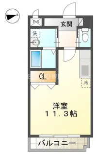 ヒルズ本多【1階】の間取り