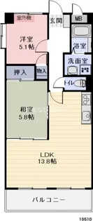 ラヴィアン八千代【6階】の間取り