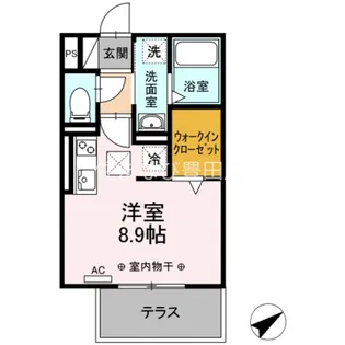 グランピュア土橋【1階】の間取り