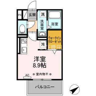 グランピュア土橋【2階】の間取り