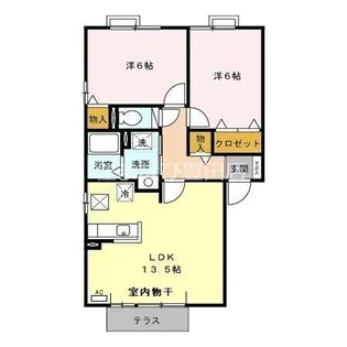 アスコット C【1階】の間取り