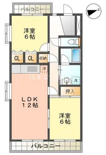 ファミーユDAISHIN【703号室】の間取り