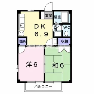 サンハイム【1階】の間取り