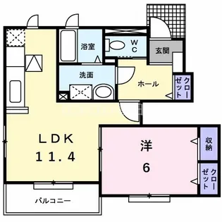 ポラリスⅡ【1階】の間取り