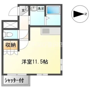 ルーエンハイムMK【1階】の間取り