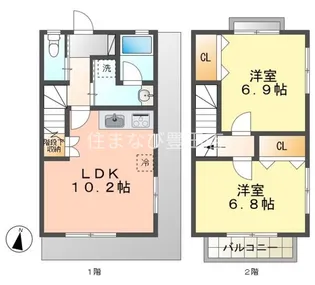 パストラル柿本【A号室】の間取り