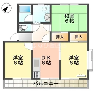 シティハイツ20【501号室】の間取り