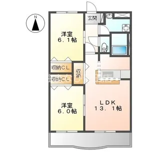 インペリアルコート岡田【302号室】の間取り