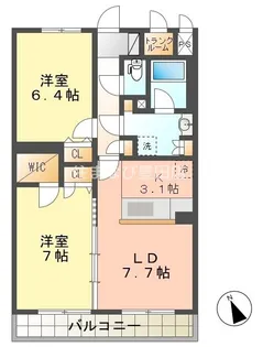 フェリーチェⅡ【3階】の間取り