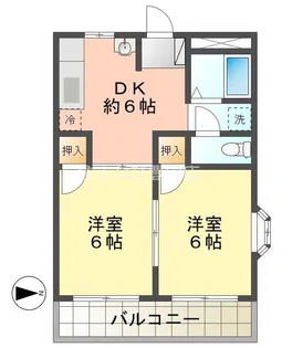 アーバンヒル玉川【203号室】の間取り