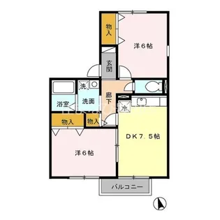 ハートフルアンジュ【2階】の間取り