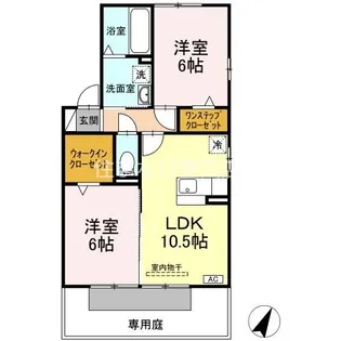 グリュックハウス【1階】の間取り