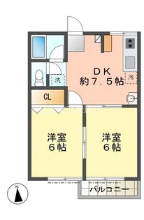 TOWN21 C【206号室】の間取り