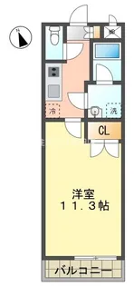 PARQUE HIMORI【106号室】の間取り