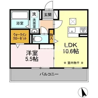 ヴィラシオン瀬川【3階】の間取り
