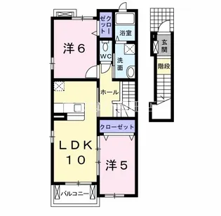 プラシード【2階】の間取り