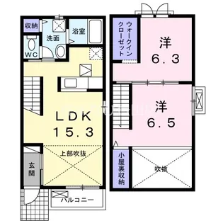 マリーベール【1階】の間取り