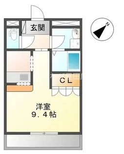 クローバー【203号室】の間取り