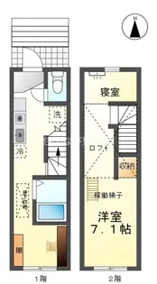 コンフォート井畑 A【3号室】の間取り