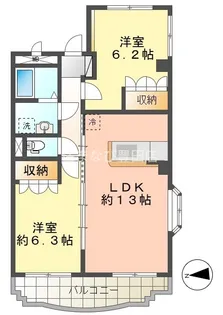 F・ロッシュ【3階】の間取り