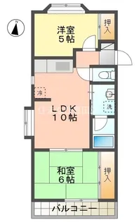 ハイツウィング【2階】の間取り