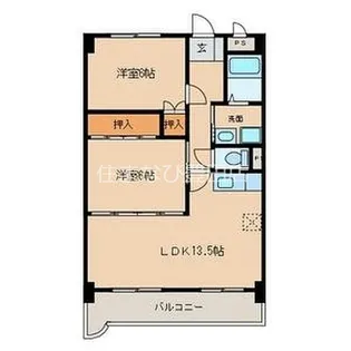 サンロイヤル左右木【2階】の間取り