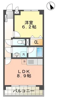 Jハイツ【402号室】の間取り