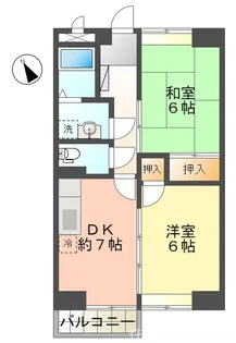 サンハイム緑【203号室】の間取り