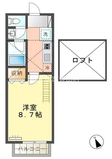 フローレンスヒルズ【205号室】の間取り