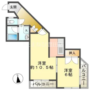 グランドール拳母【3階】の間取り