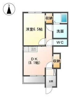 イーストヴィレッジ【1階】の間取り