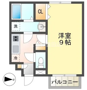 アンプルール ブワ レイ【1階】の間取り