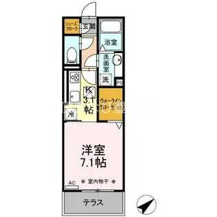 P S H【102号室】の間取り