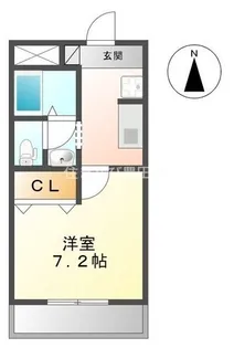 サウスウィンド【203号室】の間取り