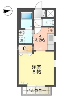 シャルムⅡ【201号室】の間取り