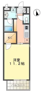 クオリア若宮町【3階】の間取り