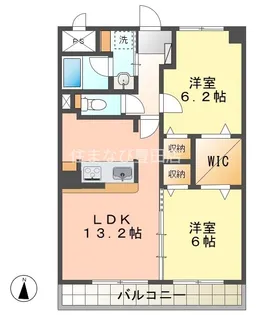 カームズ下林【2階】の間取り