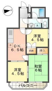 マンション善六【402号室】の間取り
