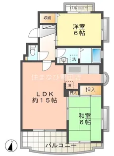 クレスト白鳥【3階】の間取り