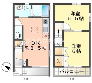グリーンハイツいちぎ D棟【5号室】の間取り