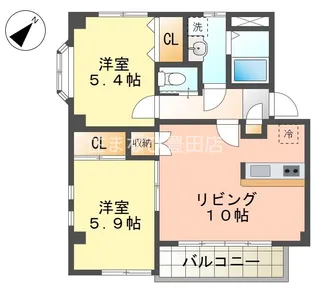 リーベン・ガナール【205号室】の間取り