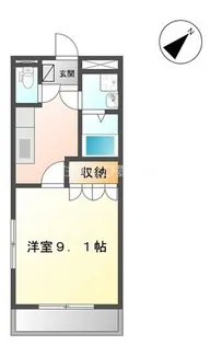 コーポ ユタカ【103号室】の間取り