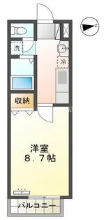 ルミエール小西【203号室】の間取り