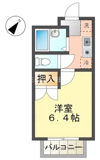 ハイツナカミチ2【202号室】の間取り