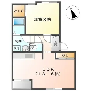 ヴィル・グラシュー・アン【1階】の間取り
