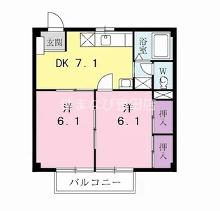 フェアリーハイツ【2階】の間取り