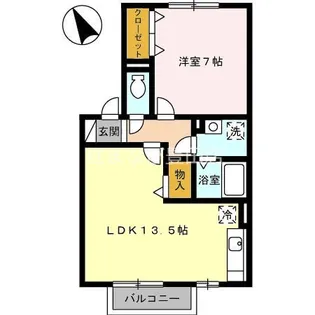 プランドール【2階】の間取り